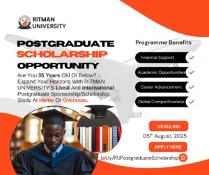 Ritman University Launches Prestigious Postgraduate Scholarship Program to Nurture Global Talent for Local Impact